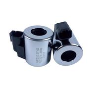 Bobine d'électrovanne hydraulique MFZ10-37YD, diamètre intérieur 23mm, hauteur 51mm, diamètre extérieur 45mm, vanne de commande, DC24V DC12V, 1 pièce(DC12V With Plug)