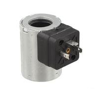 Bobine d'électrovanne hydraulique pour applications 12 V et 24 V DC, diamètre intérieur 19 mm, hauteur 50 mm, construction en métal et plastique (12 V)