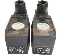 Bobine d'électrovanne pneumatique, 1 pièce, taille de trou de 16mm, hauteur de 40mm, DC24V AC220V, modèle AB410(DC24V)