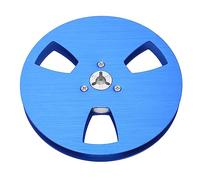 Bobine d'enregistrement Vierge Vis Universelles en Acier Inoxydable 3 Trous 1/4 5 Pouces Bande Bobine Vierge pour Bobine à Bobine Magnétophone (Bleu)
