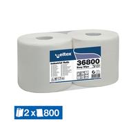 Bobine d'essuyage industrielle Celtex 800 formats, lot de 2