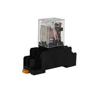 Bobine électromagnétique universelle DPDT, relais de puissance HH62P HH63PHH64P 12V24V220V, contacteur Miniature et Base for aspiration de Circuit(DC,HH64P,24V)