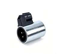 Bobine Électrovanne Hydraulique 12V 24V 49mm(24V) | Compatibilité 12V/24V, longueur 49mm, métal et plastique, pour excavatrices, hydraulique