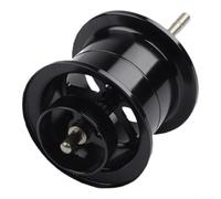 Bobine en alliage d'aluminium pour Daiwa Tatula SV TW 100 19 pour CT Elite 100 Bait - Moulinet de lancer long jet pour tige en acier CNC, violet, pièce de pêche légère, 6,5 g (noir)