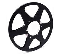 Bobine en aluminium à 6 trous 26,7 cm 6,35 cm 1/4 pour disque de moyeu ouvert en métal léger Accessoire de studio Bobine en aluminium