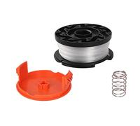 Bobine Fil Coupe Bordure,Bobine de Fil Debroussailleuse pour Débroussailleuse,Spool de Remplacement de Tondeuse à Gazon avec Capuchon et Ressort Compatible avec Noir et Decker AF-100,1Set