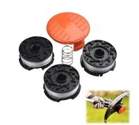 Bobine Fil Coupe Bordure Compatible avec Black et Decker Coupe Bordures, Bobine Fil Nylon Pièces de Rechange Diamètre ⌀1,65mm,AF-100 Bobine Fil Debroussailleuse avec 1 Couvercle de Bobine et 1 Ressort