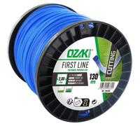 Ozaki Bobine fil nylon carré 2 mm x 130 m – Matières vierges – Excellente tenue à l'œillet