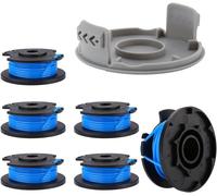 Bobine Fil pour Ryobi One+ RAC124 AC14RL3A OLT1823 1832 RLT1825 1830 18V 24V 40V Pièces de Rechange Coupe Bordure (6 pièces)