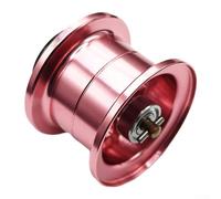 Bobine modifiée compatible avec 21 22 Alphas Sv Tw Baitcasting Bobine 7075 Alliage d'aluminium pour Ultra Léger 7,7 g pour 100 m Pour Ygk 1.0 Line Couleur noire (matériau naturel rose)