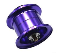 Bobine modifiée compatible avec 21 22 Alphas Sv Tw Baitcasting Bobine 7075 Alliage d'aluminium pour Ultra Léger 7,7 g pour 100 m Pour Ygk 1.0 Line Couleur noire (matériau naturel noir violet)