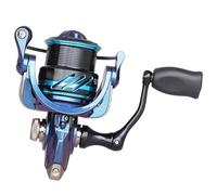 Bobine Peu Profonde 2000S 2500S 3000S Hawk 5.2:1 7kg Moulinet de Filature Glisser Longue coulée en Acier Inoxydable roulement Roue pêche(Hawk Blue,2000 Series)