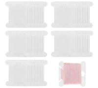 Bobine Plaque de Fil en Plastique Broderie Croix Canette,Rangement Fil Broderie,Bobine Plaque de Fil,100PC Cartes de Rangement pour Broderie Fil à Coudre Bricolage Artisanat DIY