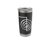 BOBINE QI SYMBOLE DE PUISSANCE REIKI CHO KU REI Gobelet isotherme en acier inoxydable double paroi