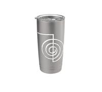 BOBINE QI SYMBOLE DE PUISSANCE REIKI CHO KU REI Gobelet isotherme en acier inoxydable double paroi