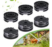 Bobine Rechange pour Coupe Bordure,6 PCS Bobines de Fil de Rechange en Nylon Compatible 36 ART 30-36 LI ART 24 ART 24+ ART 27 ART 27+ ART 30 ART 30+ Bobine de fil de rechange 6 m de longueur Ø 1,6 mm