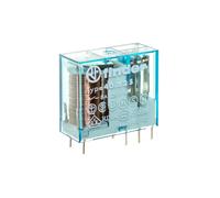 Finder Relais miniature pour circuits imprimés 40.52.7.012.0000 12 V/DC 8 A 2 inverseurs (DPDT)