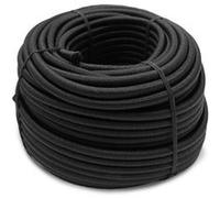 Linxor - Bobine, Rouleau de tendeur élastique - 25 mètres x 10 mm - Noir