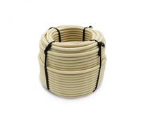 Bobine, rouleau de tendeur élastique - 25 mètres x 6 mm - Beige - Linxor