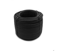 Bobine, rouleau de tendeur élastique - 50 mètres x 8 mm - Noir - Linxor
