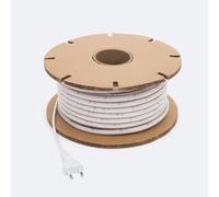 Bobine Ruban Led Dimmable 220v Wcob Auto-Rectifiée Silicone Flex 260 Led/M 1350 Lm/M Largeur 10mm 50 Mètres Ip65 Coupe 5cm 4000k Blanc Neutre