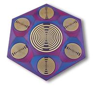 Bobine Tesla d'oscillateur Multi-Ondes, Tesla MWO avec Disque polarisant, Outil d'équilibrage de l'eau et des harmoniques EMF for la méditation et la Relaxation