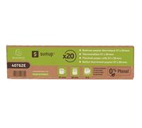 Bobine thermique pour SUMUP 55g 57x30mm-9m sans phenol et sans plastique - boite de 20 bobines