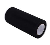 Bobine Tissu de tulle, rouleau de tulle longue durée de vie pour décoration de mariage pour vêtements de poupée à faire soi-même (100 mètres-noir)