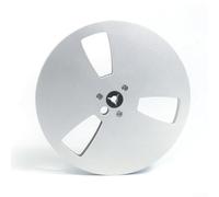 Bobine vide NAB de 6,35 mm, en alliage d'aluminium à 3 trous pour magnétoscopes TEAC Studer, noir (argent)