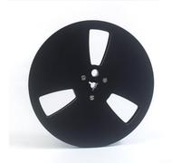 Bobine vide NAB de 6,35 mm, en alliage d'aluminium à 3 trous pour magnétoscopes TEAC Studer, noir (noir)