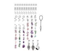 Bobines à dreadlocks dorées en alliage explication de cheveux accessoires de cheveux pour festivals de musique et fêtes