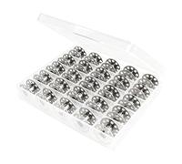 Bobines à Lot De 25 Pièces En Acier Inoxydable Fournitures Universelles | Bobines de Machine à à Pied Pour Crochet Art Du Fil Tissage Loisirs Créatifs