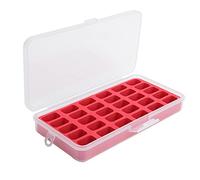 Bobines Boîte de rangement Boîte de rangement Organisateur de suspension à coudre Craft Case en plastique 30 grilles pour ménage