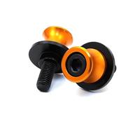 Bobines Bras Oscillant Support Pour Husqvarna Svartpilen 701 125 250 Vis De Béquille Et Coulisseau De Bras Oscillant M10 Diabolos Moto(Orange)