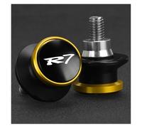 Bobines Bras Oscillant Support Pour Yamaha YZF R7 YZFR7 2021-2024 Vis De Béquille Et Supports De Bras Oscillant De 6 Mm Diabolos Moto(Or,With logo)