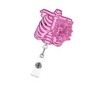 Bobines d ' insigne de crâne Porte-clés rétractable Mousqueton, A | Porte-clés rétractable en forme de tête de mort, porte-badge en mousqueton en acrylique, porte-badge