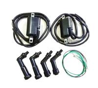 Bobines d'allumage de moto avec bouchons de bougie d'allumage, 2 pièces, 2.5mm, compatibles avec les pièces de moto automobile CB350F CB400F CB500 CB550