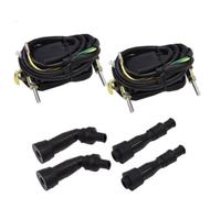 Bobines d'allumage et Jeu de Capuchons de Bougie d'allumage 2 pièces Bobines d'allumage 4 pièces Bouchons de Bougie d'allumage 21121-1174 21121-1001 Compatible avec 12V KZ GS CB 650 750 900