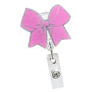 Bobines de badges à nœud papillon pour infirmière médecin étudiant enseignant bobines de badges rétractables porte-carte avec clip de poche en métal professeur BadgeReel