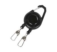 Bobines De Badges Rétractables - Clips De Porte-clés Rétractables De 9,4 X 3,6 X 1,5 Cm, Clips De Porte-badge Robustes À Double Tête Pour Porte-clés Et Carte D'identité | Bobine De Badges Avec Fermoir