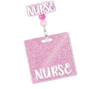 Bobines de badges scintillants, rétractable, facile à utiliser, porte-badge d ' infirmière, fournitures scolaires et de bureau, bobine en