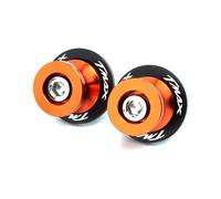 Bobines de Bras Oscillant de Support Diabolos Moto pour Yamaha T-Max 530 2013-2018 Vis De Béquille De Bras Oscillant Glissières M6(Orange)
