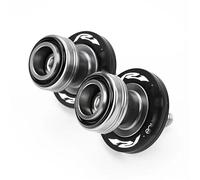 Bobines de Curseur de Bras oscillant pour YZF R1 R3 R6 R7 R9 R25 R1/M/S YZFR1 YZFR6 YZFR7 YZFR9 Moto CNC Bras Oscillant Bobines Curseurs Support Vis(Black-R1)