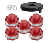 Bobines de débroussailleuse sans Fil 3405096 GE-CT 36/30 LI E Solo avec Couvercle pour AGILLO 36/255 BL, AGILLO 18/200, 2 mm de diamètre 8 m de Long (5 bobines + 1 Capuchon)