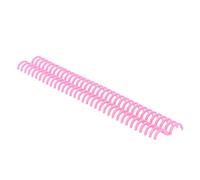 Bobines de liaison de peigne 10pcs, 34 trous de liaison en polypropylène Spines Bobines de liaison en spirale en plastique pour la fabrication de fichiers de carnet de papeterie (Pink)