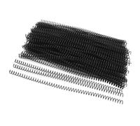 Bobines de liaison en spirale 48 boucles 4: 1 Pitch Plastique Épines de reliure en plastique 8 mm de diamètre 40 feuilles Capacité pour la taille de lettre A4 documents de papier (Noir)