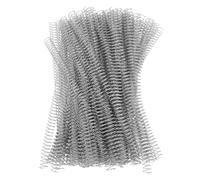 Bobines de liaison en spirale fer 100pcs 14,3 mm 9/16 pouces 48 dents 4: 1 Ratio 115 Capacité de feuille pour A4 Paper Engineering Documents Business Projects (Argent)