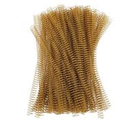 Bobines de liaison en spirale fer 100pcs 14,3 mm 9/16 pouces 48 dents 4: 1 Ratio 115 Capacité de feuille pour A4 Paper Engineering Documents Business Projects (Or)