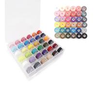 Bobines de machine à coudre, 36 couleurs bobines de fil à coudre, bobines de machine à coudre, couleurs assorties, Bobbin, bobines pré-enroulées en plastique pour Brother Babylock Janome Kenmore