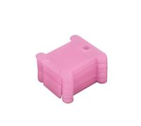 Bobines de machine à coudre Bobines de fil en plastique, cartes coton croisé for artisanat, bricolage, mallette rangement couture, broderie multicolore, 100/300 pièces(Pink 300Pcs)